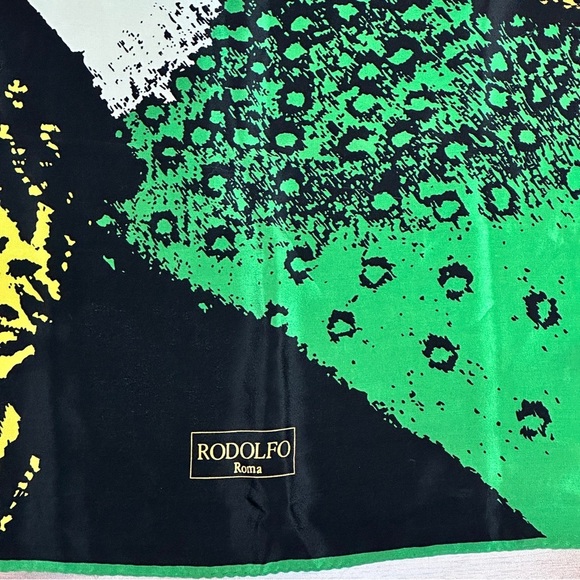 Rodolfo Roma Silk 34x34 Lady’s Face Pop Art Scarf - Picture 2 of 6